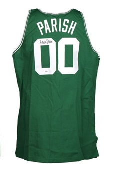 1993-1994 Robert Parish Game Used and Signed Final Season Road Jersey  MEARS AUTHENTIC